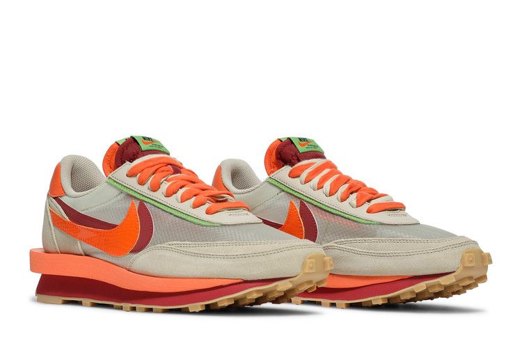 Nike LD Waffle Sacai Clot Net Orange Blaze