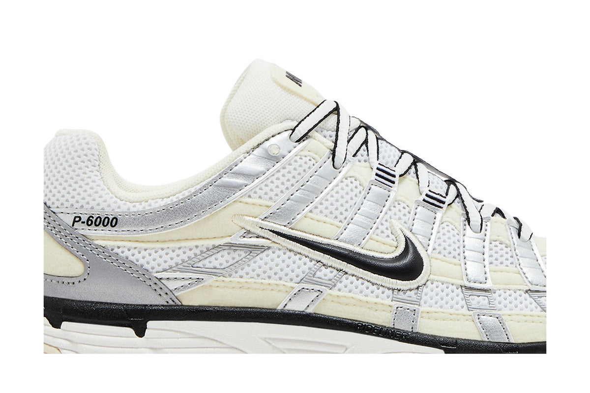 Nike P-6000 Coconut Milk Metallic Silver