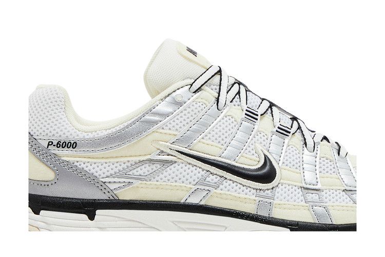 Nike P-6000 Coconut Milk Metallic Silver