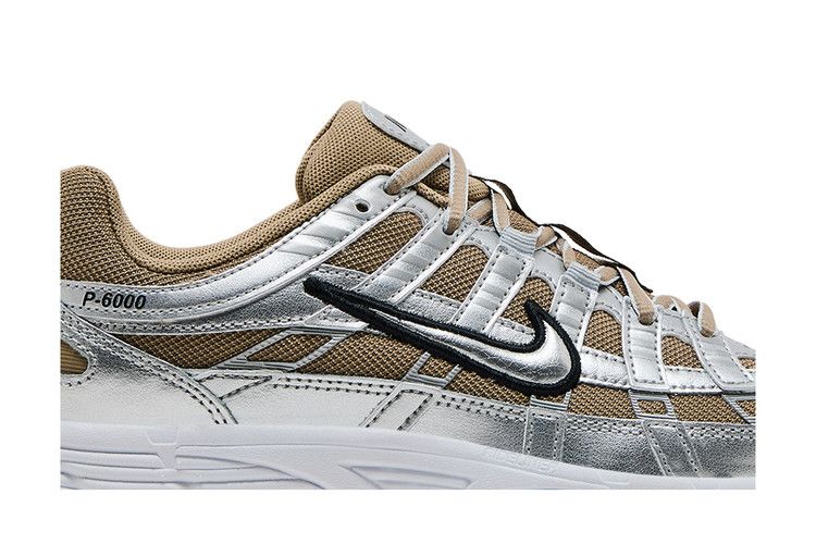 Nike P-6000 Khaki Metallic Silver