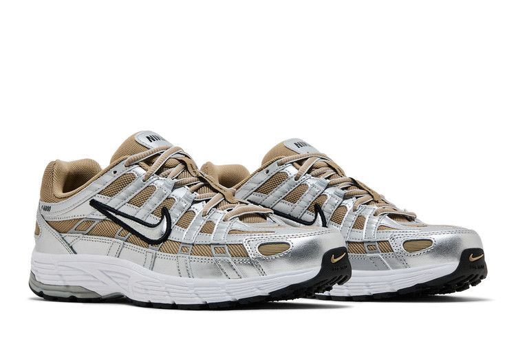 Nike P-6000 Khaki Metallic Silver