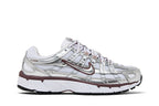 Nike P-6000 White Metallic Silver Tattoo