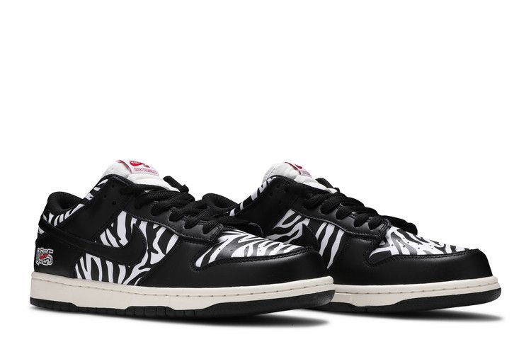 Nike SB Dunk Low Quartersnacks Zebra