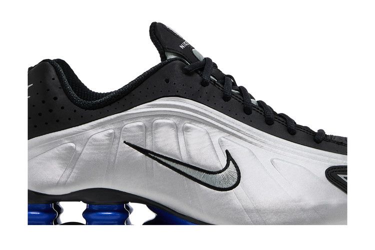 Nike Shox R4 Metallic Silver Black Racer Blue