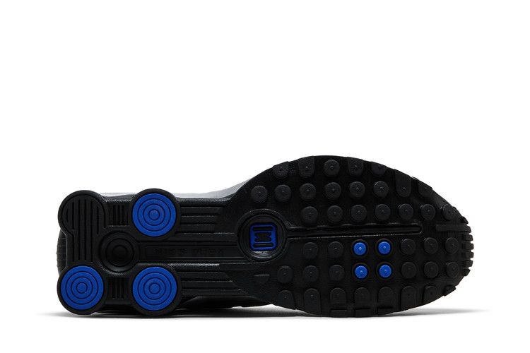 Nike Shox R4 Metallic Silver Black Racer Blue