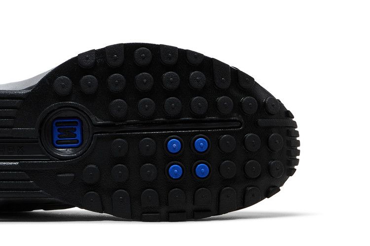 Nike Shox R4 Metallic Silver Black Racer Blue