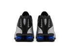 Nike Shox R4 Metallic Silver Black Racer Blue
