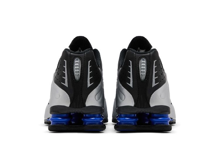 Nike Shox R4 Metallic Silver Black Racer Blue