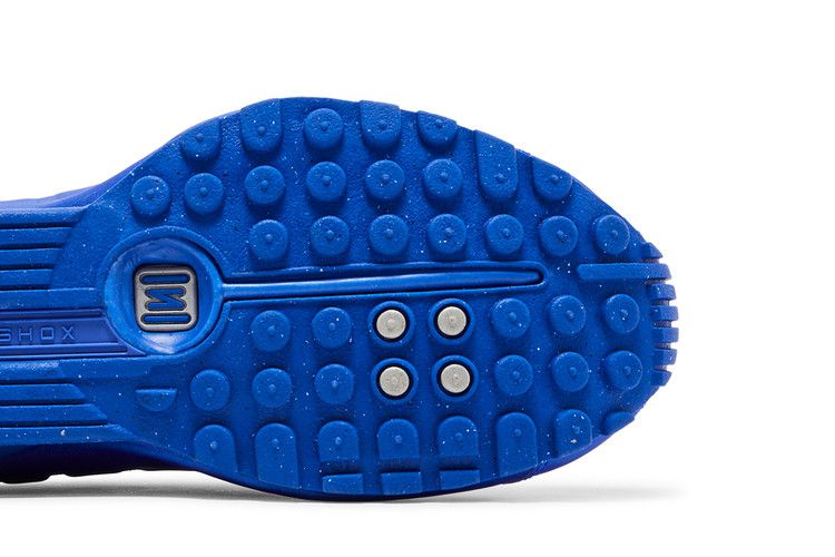 Nike Shox R4 Racer Blue Metallic Silver