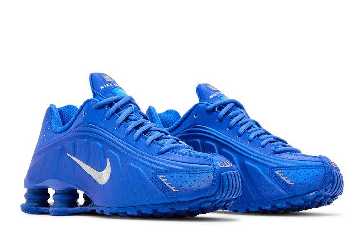 Nike Shox R4 Racer Blue Metallic Silver