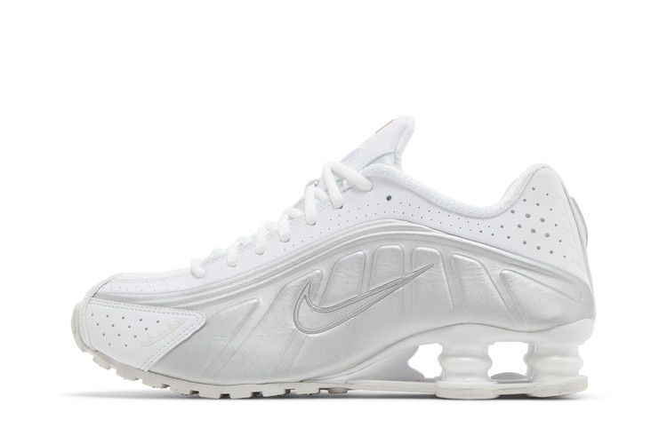 Nike Shox R4 White Metallic Silver
