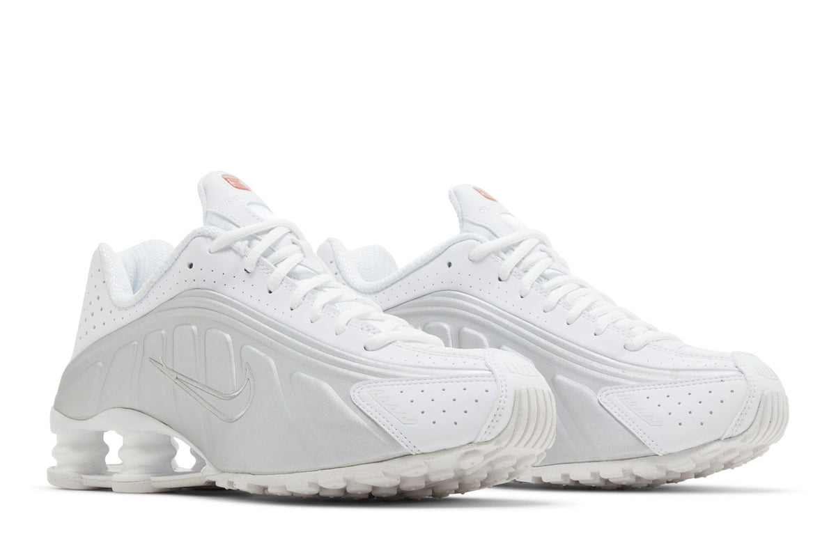 Nike Shox R4 White Metallic Silver