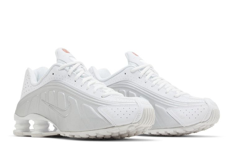 Nike Shox R4 White Metallic Silver