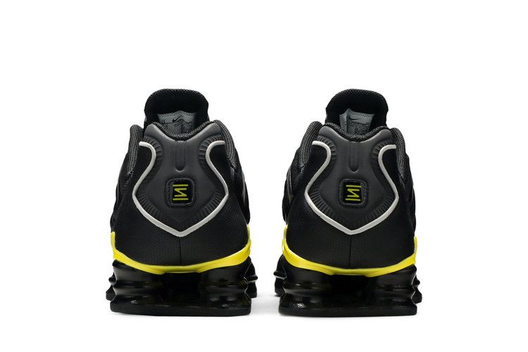 Nike Shox TL Black Dynamic Yellow Metallic Silver