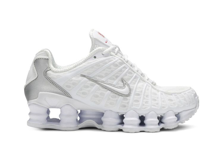 Nike Shox TL White Metallic Silver Max Orange