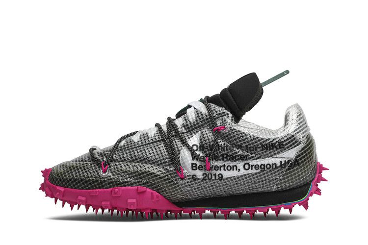 Nike Waffle Racer Off-White Black Fuchsia