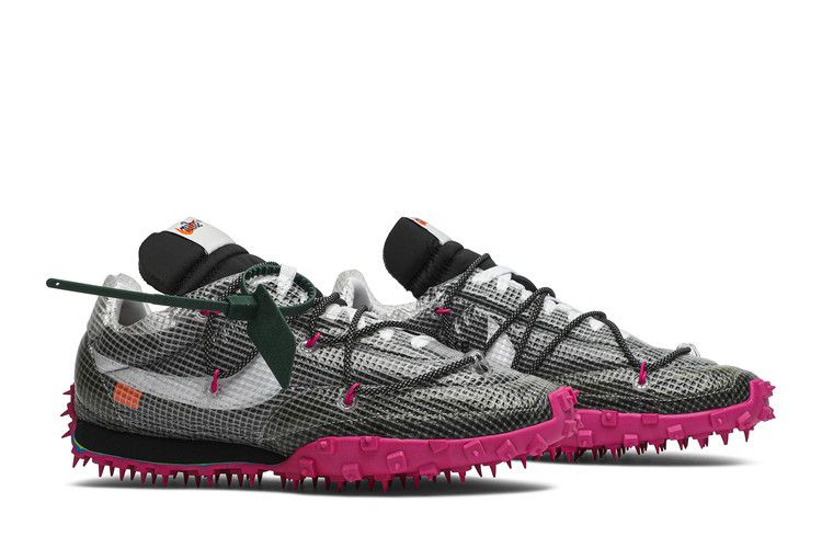 Nike Waffle Racer Off-White Black Fuchsia