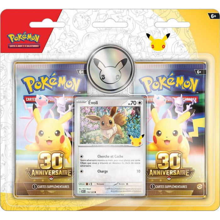 Pack de 2 Boosters Pokemon 30 Ans produit francais