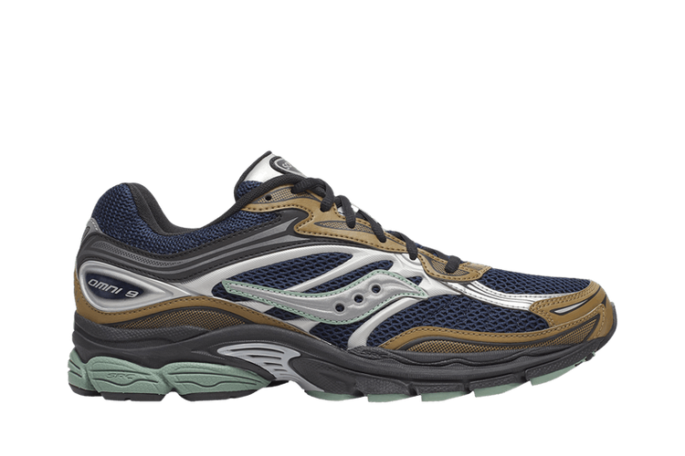 Saucony ProGrid Omni 9 Tomorrow, Meet Yesterday Pack Brown Navy