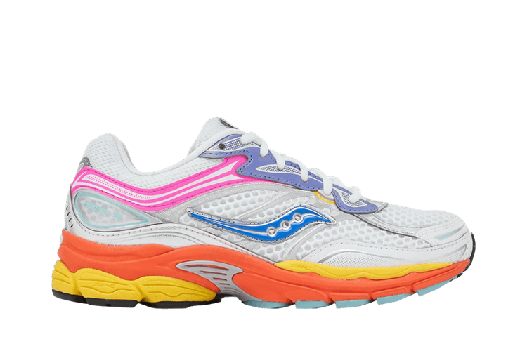 Saucony ProGrid Omni 9 White Multi Pink Orange Yellow