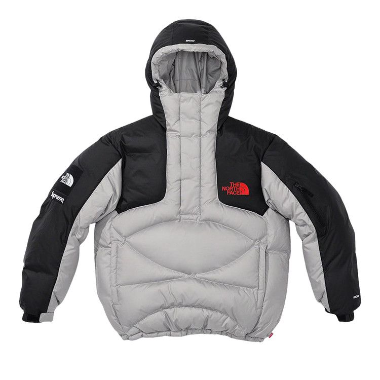 Supreme The North Face 800-Fill Half Zip Hooded Pullover Grey