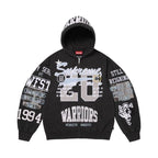 Supreme Warriors Applique Zip Up Hooded Sweatshirt Black