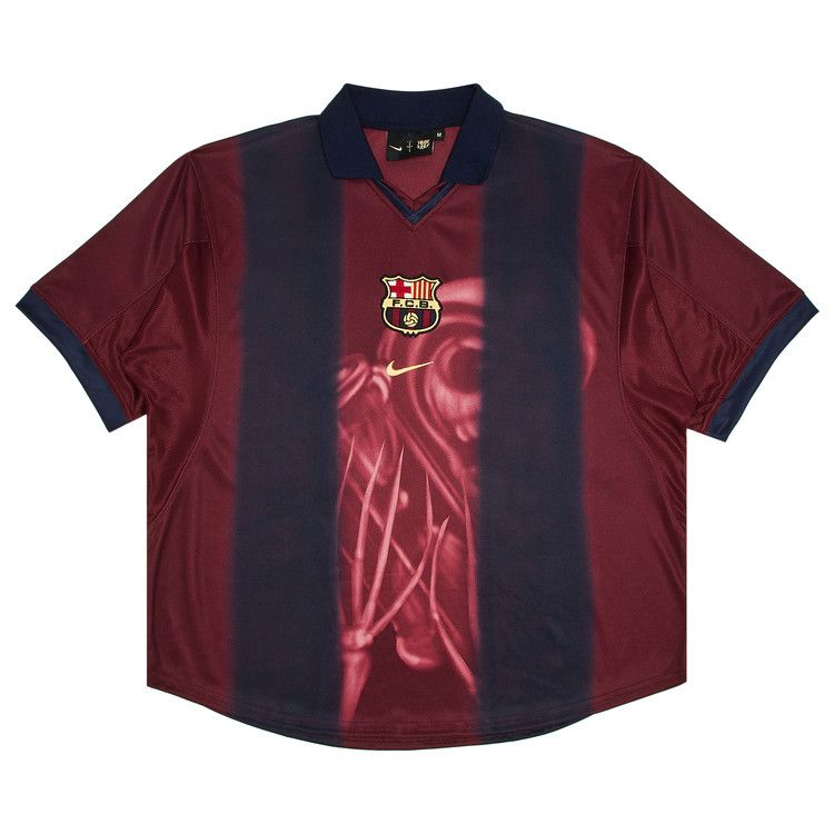 Travis Scott x Nike x FC Barcelona Retro 2000/01 Home Skeleton Jersey Multicolor