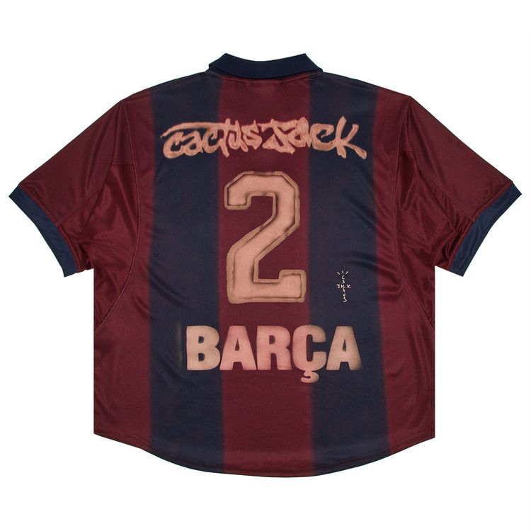 Travis Scott x Nike x FC Barcelona Retro 2000/01 Home Skeleton Jersey Multicolor