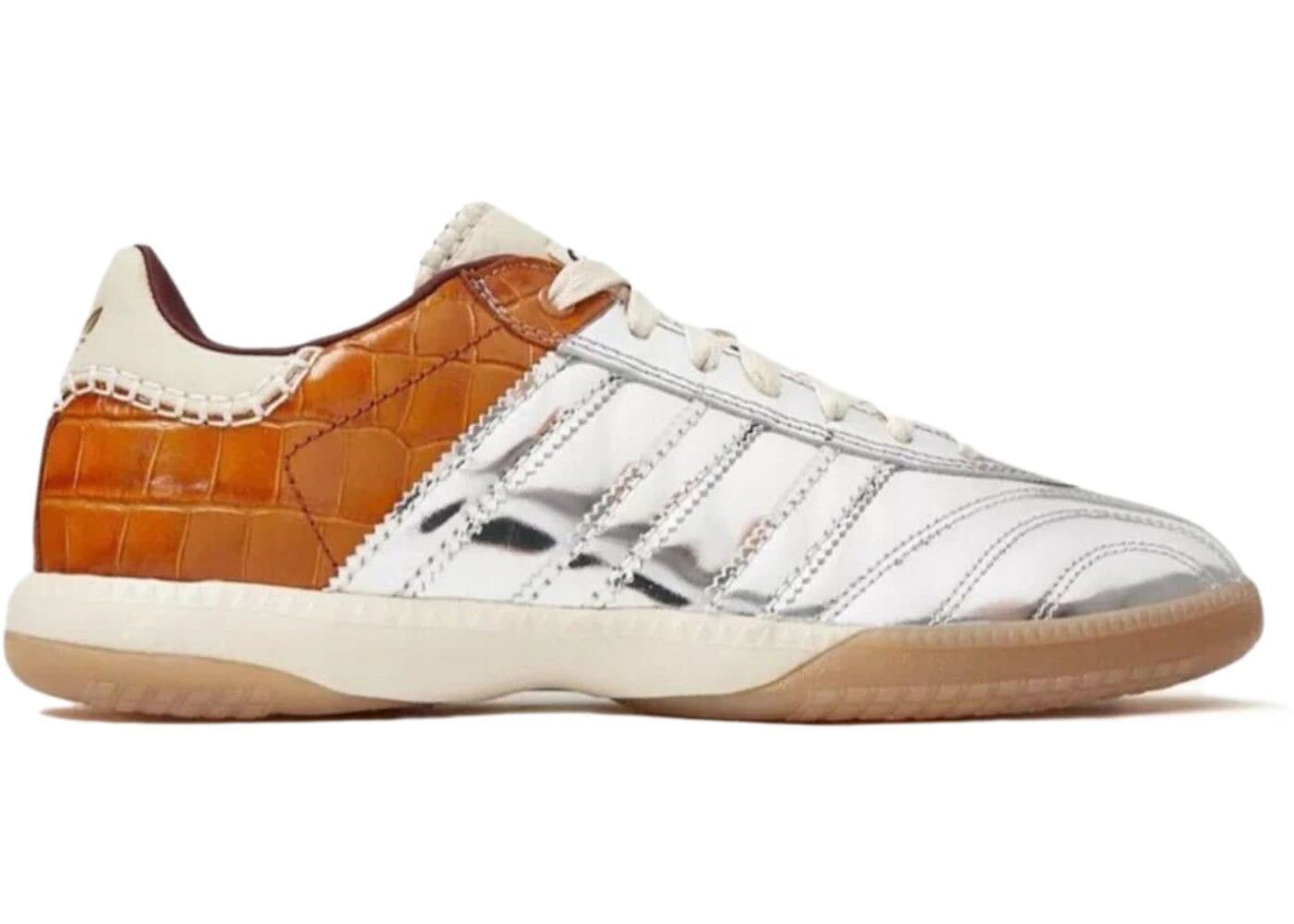 Adidas Samba Millennium Wales Bonner Silver Metallic Yellow Croc - IH5777
