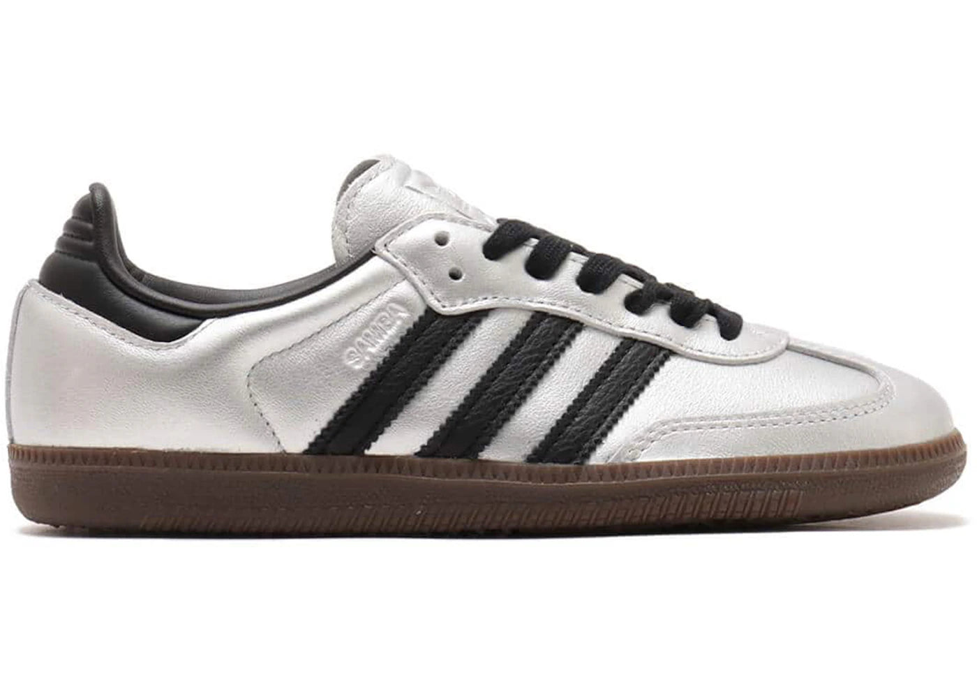 Adidas Samba OG Silver Metallic Black Gum - JI4218