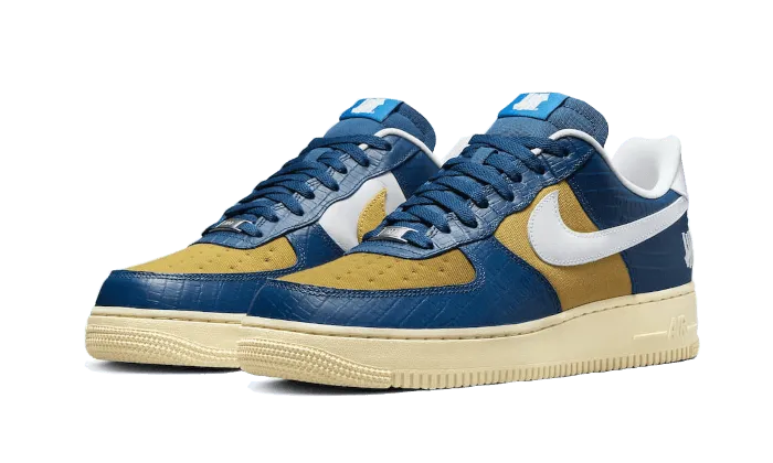 Nike Air Force 1 Low SP Undefeated 5 On It Blue Yellow Croc - DM8462-400