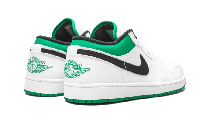 Air Jordan Air Jordan 1 Low White Lucky Green Black - 553558-129 / 553560-065