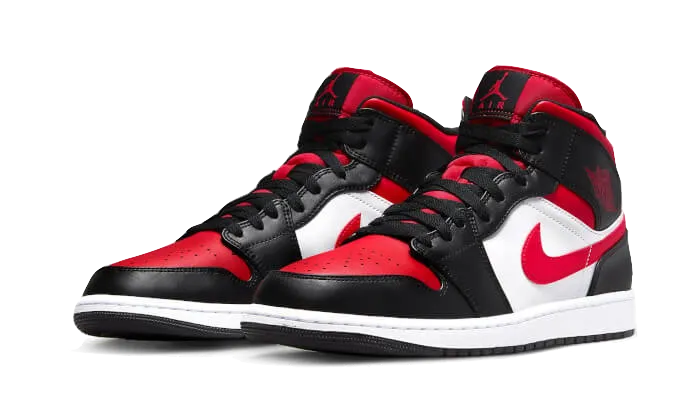 Air Jordan Air Jordan 1 Mid Alternate Bred Toe - 554724-079 / 554725-079