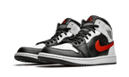 Air Jordan Air Jordan 1 Mid Black Chile Red White - 554724-075 / 554725-075