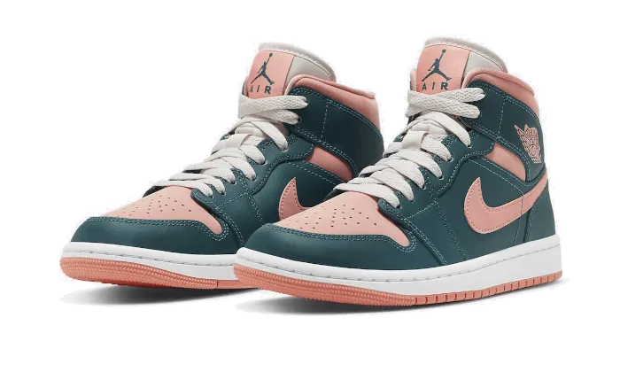 Air Jordan Air Jordan 1 Mid Dark Teal Green - BQ6472-308