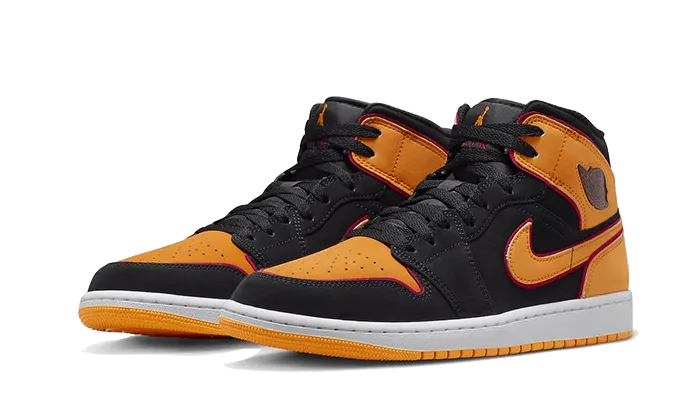 Air Jordan Air Jordan 1 Mid Fat Tongue Black Orange - FJ4923-008