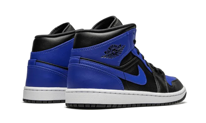Air Jordan Air Jordan 1 Mid Hyper Royal Tumbled Leather - 554725-077 / 554724-077