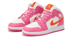 Air Jordan Air Jordan 1 Mid Pinksicle Safety Orange - DX3240-681