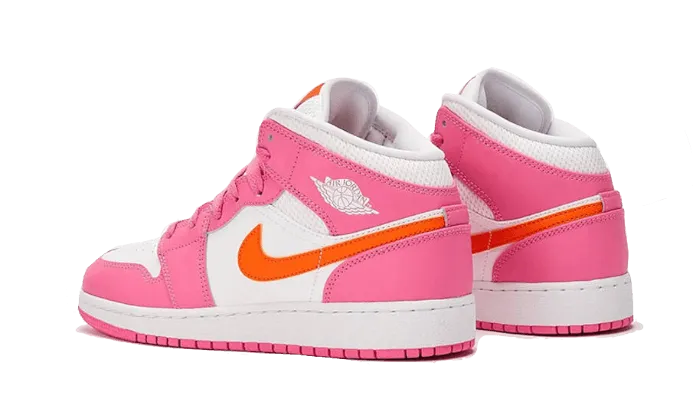 Air Jordan Air Jordan 1 Mid Pinksicle Safety Orange - DX3240-681
