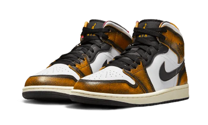 Air Jordan Air Jordan 1 Mid SE Orange Wear-Away - DQ8417-071 / DQ8418-071