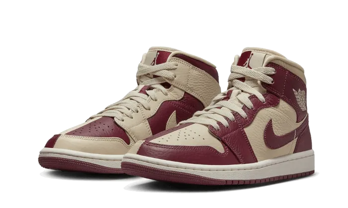 Air Jordan Air Jordan 1 Mid Split Beach Cherrywood Red - DR0501-200