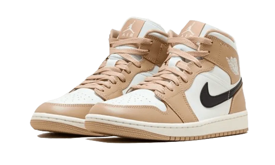 Air Jordan Air Jordan 1 Mid Tan Black - BQ6472-103