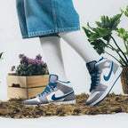 Air Jordan Air Jordan 1 Mid True Blue - DQ8426-014 / DQ8423-014