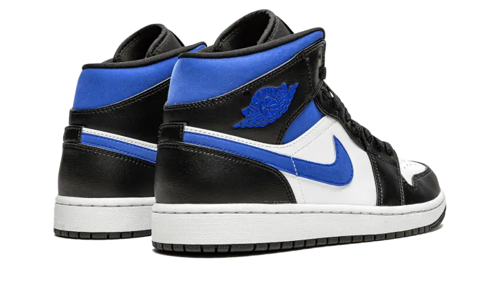 Air Jordan Air Jordan 1 Mid White Black Royal - 554725-140 / 554724-140