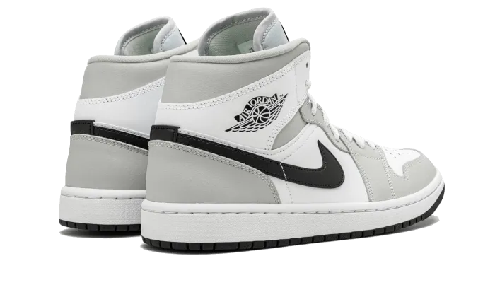 Air Jordan Air Jordan 1 Mid White Light Smoke Grey - BQ6472-015