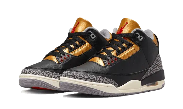 Air Jordan Air Jordan 3 Retro Black Cement Gold - CK9246-067