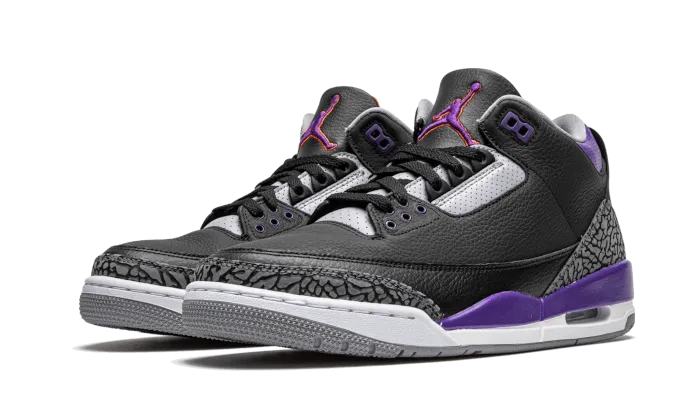 Air Jordan Air Jordan 3 Retro Black Court Purple - CT8532-050