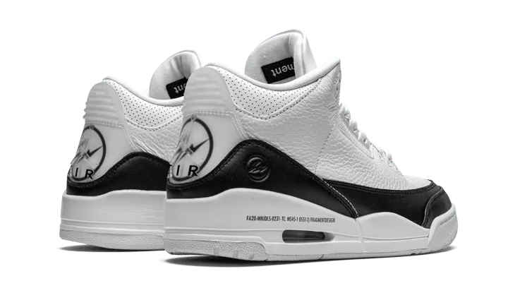 Air Jordan Air Jordan 3 Retro Fragment White Black - DA3595-100