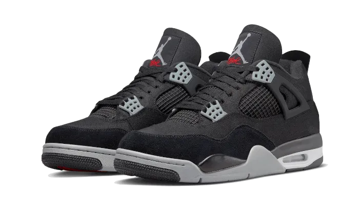 Air Jordan Air Jordan 4 Black Canvas - DH7138-006 / DV0553-006