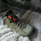 Air Jordan Air Jordan 6 Travis Scott Medium Olive - CN1084-200 / CN1085-200